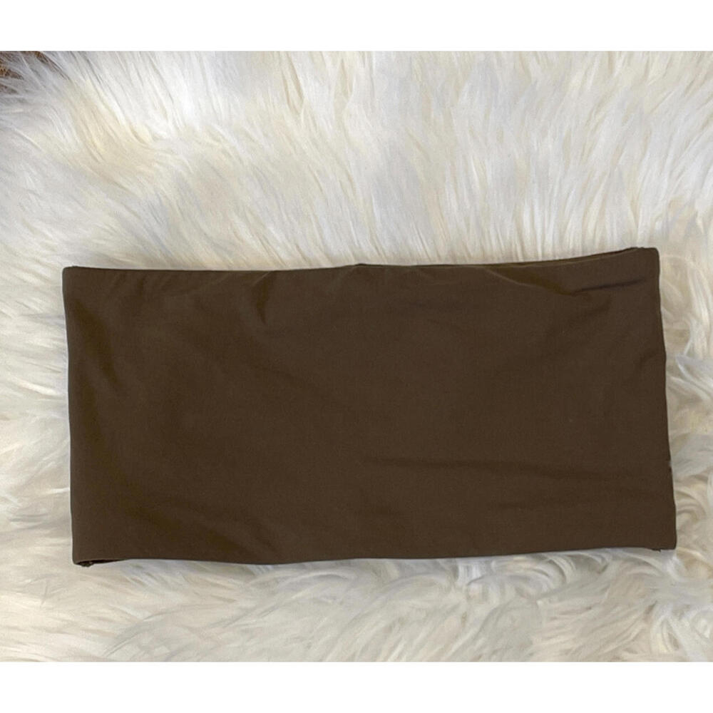 Brown Bandeau Top - Labeled 3X, Fits Like 1X
